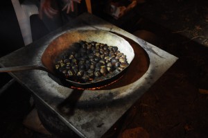 La rôtie au feu de bois